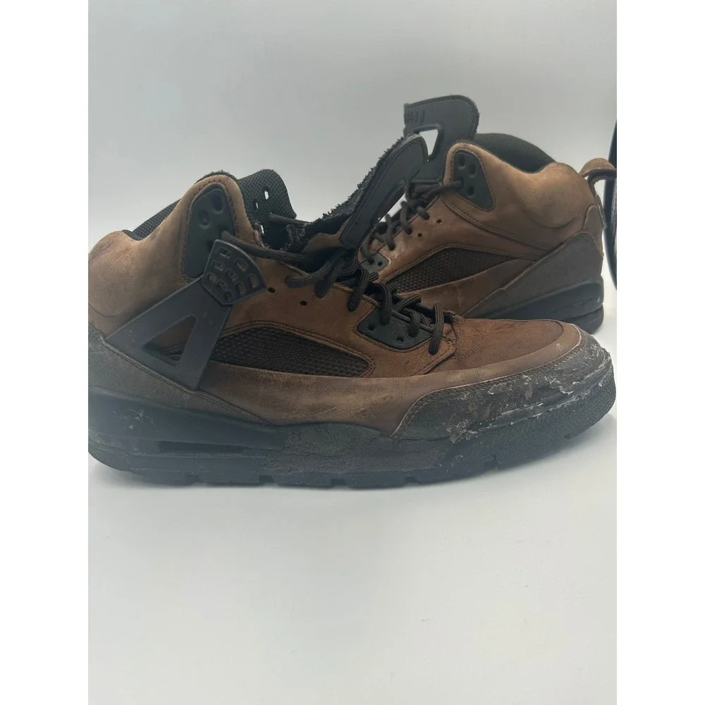 Jordan Spizike Winterized Boot Dark Cinder Brown Black 375356-201 Mens High Top